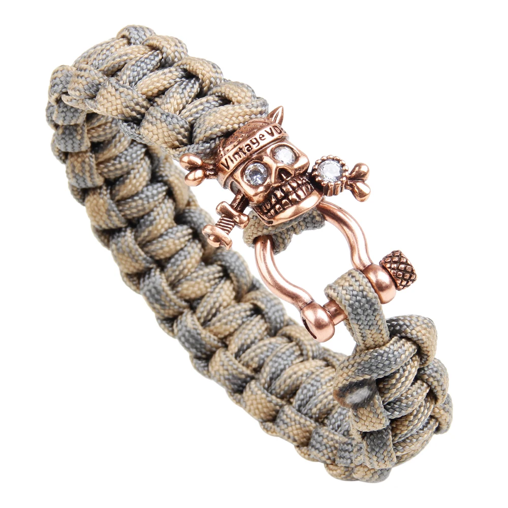 UBEAUTY Hand-woven Umbrella Bracelet With Pirates Of the Caribbean Outdoor Mountaineering Fashion Male Bracelets Accessories | Украшения и