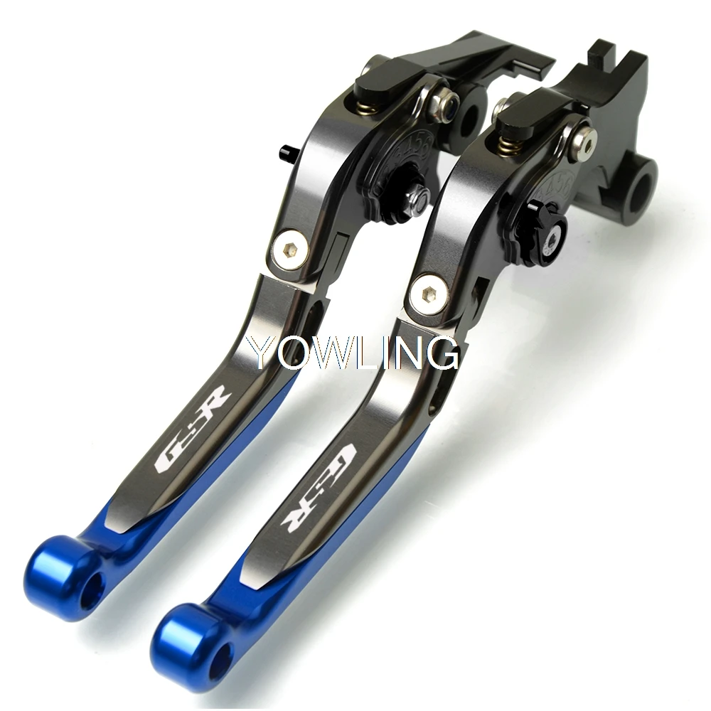 Для SUZUKI GSXR1000 K5 K6 GSXR600 GSXR750 2006-2010 GSXR 600 K7 K8 K9 K10 Аксессуары для мотоциклов сцепные рычаги логотип GSR - Цвет: titanium blue