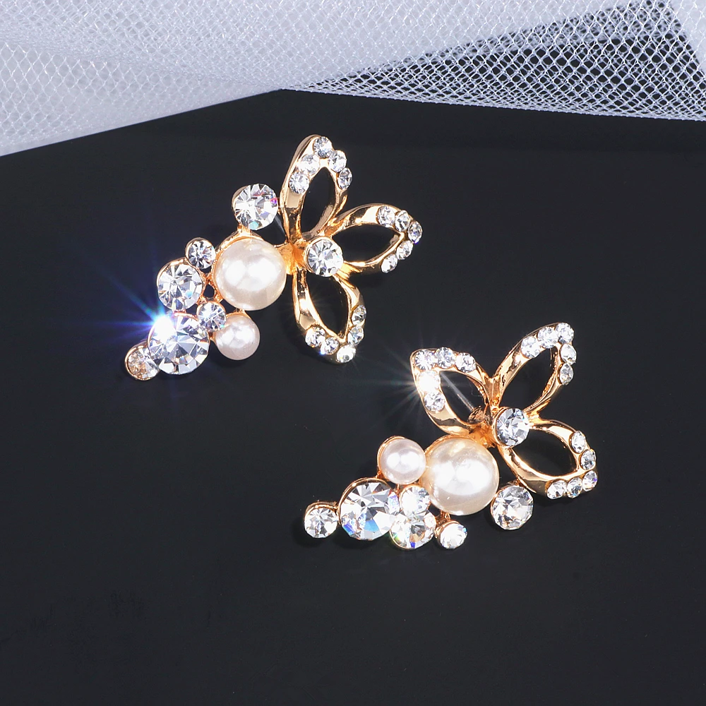 Classic Elegant Simulated Pearl Crystal Drop Earring For Women Brides Wedding Earrings Brincos Fashion Party Jewelry Gifts WX128 | Украшения