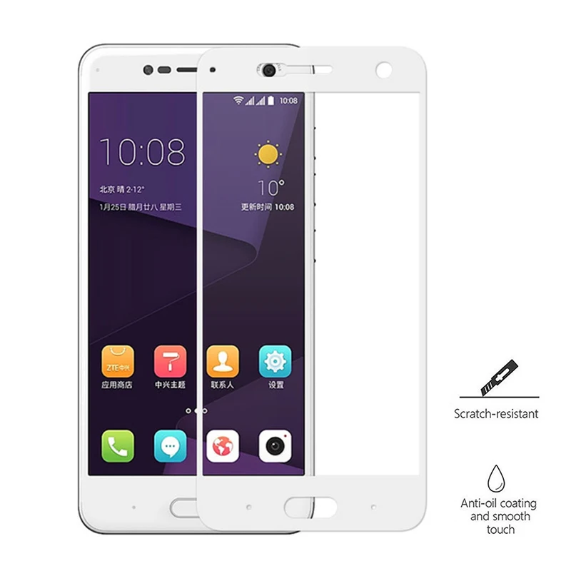 Закаленное стекло для ZTE Blade V8 5 2 дюйма полное покрытие Защитное Zte Z17s Z17MINI SScreen