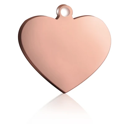 heart rose Гравировка кошка идентификационные бирки из нержавеющей стали персонализированные собака кошка украшения на шею ожерелье для домашних животных Кличка бирки кошачий ошейник id бирка - Цвет: heart rose