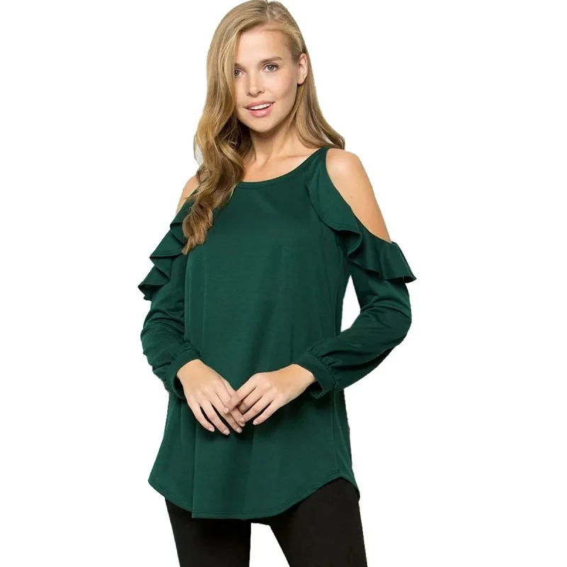 2019 весна свободные офисные женские футболки с длинным рукавом Хлопок О образным