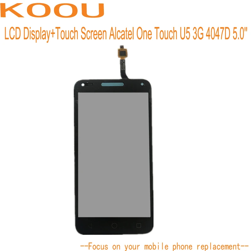 ЖК-дисплей с рамкой для Alcatel One Touch U5 3G 4047D 5 0 ''сенсорный экран Dightizer сенсор в