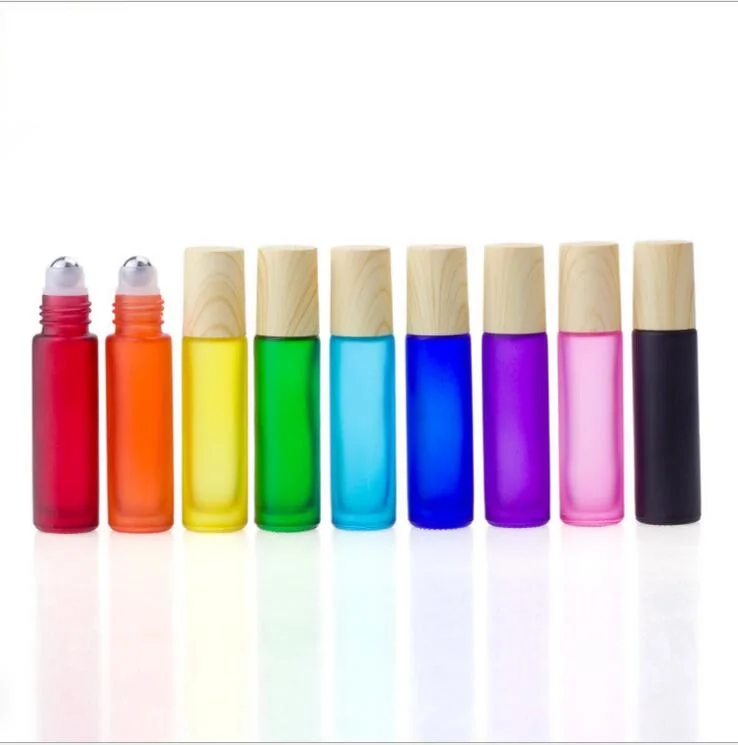 10 мл матовый зернистый стальной рулонный шар деревянная форма lideye