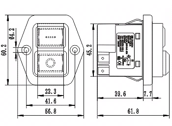Водонепроницаемый электромагнитный кнопочный переключатель DKLD DZ 6 5 Pins AC 3 250V