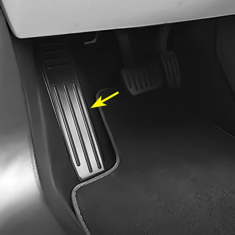 Крышка педали для ног из нержавеющей стали 2012 2020 Tesla Model S 2016 X аксессуары