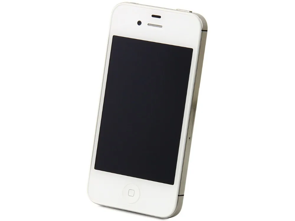 Б/у Оригинал 16GB Apple Iphone 4s сотовый телефон A5 двухъядерный 512 Мб памяти 8MP камера GPS 3 5