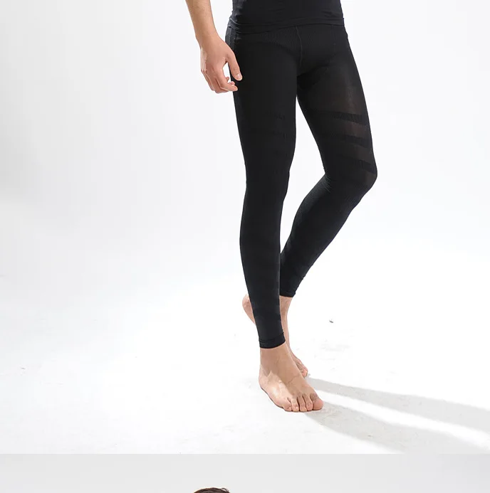 Sexy Hot Men Clothing Shaping Pants Breathable Nylon Male Fitness Shapewear Thin Tuck Black Slim Tight Pencil | Мужская одежда