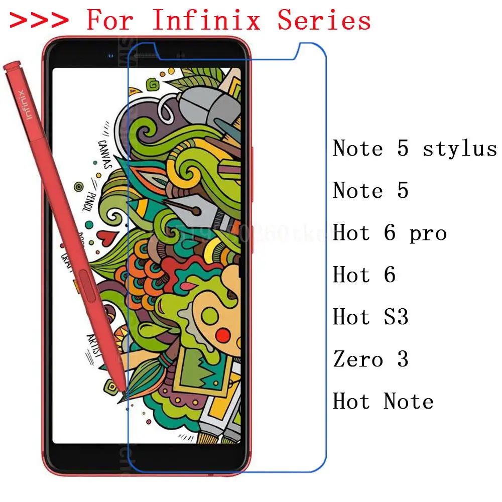 Для Infinix Note 5 stylus закаленное стекло для Hot 6 pro S3 Zero 3 защита экрана зеркальная