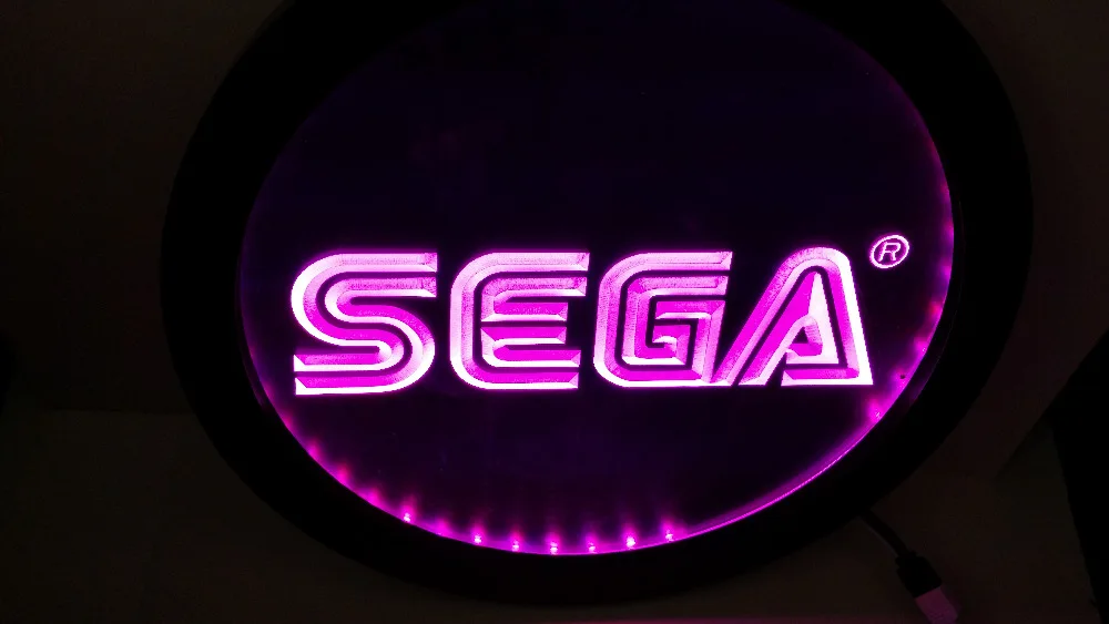 sega man cave RGB led MultiColor the wireless control beer bar pub club neon light sign Special gift | Дом и сад