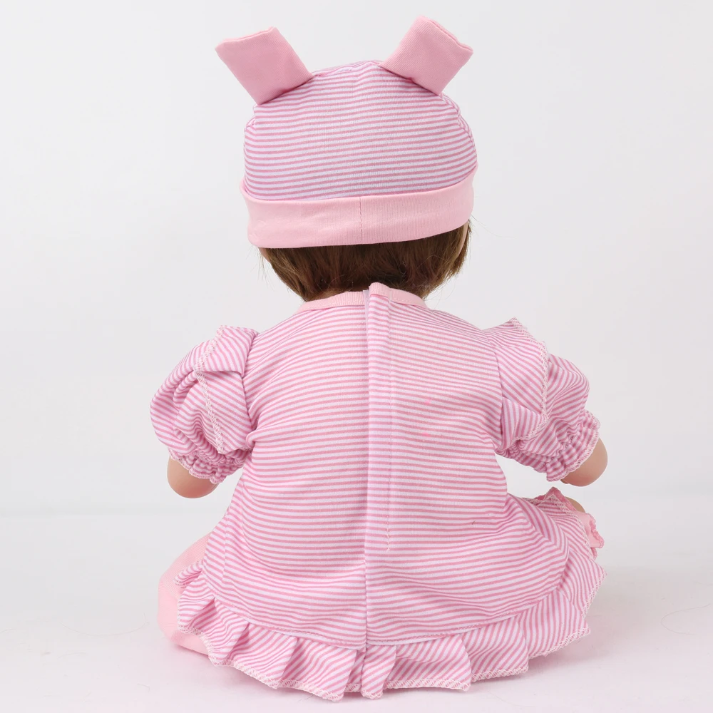 16 дюймов силиконовые куклы Reborn Baby детские игрушки Playmate подарок для девочек