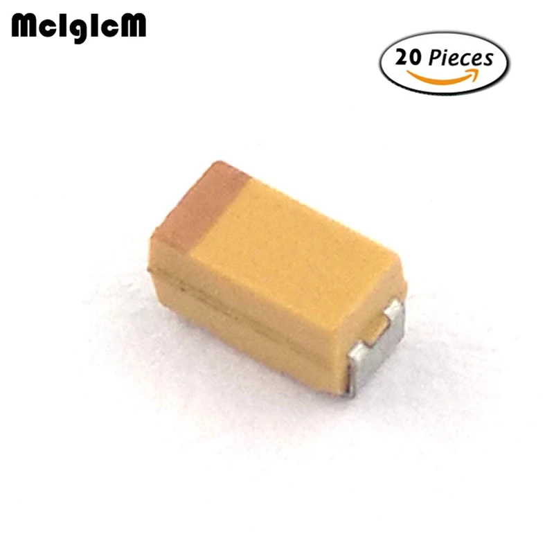 Танталовый конденсатор SMD MCIGICM 20 шт. A 3216 220nF 35V|Конденсаторы| |