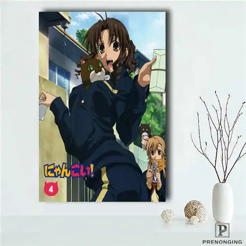 Custom Nyan.Koi.full. (1) плакат с принтом ткани настенный шелковая ткань Декор для комнаты
