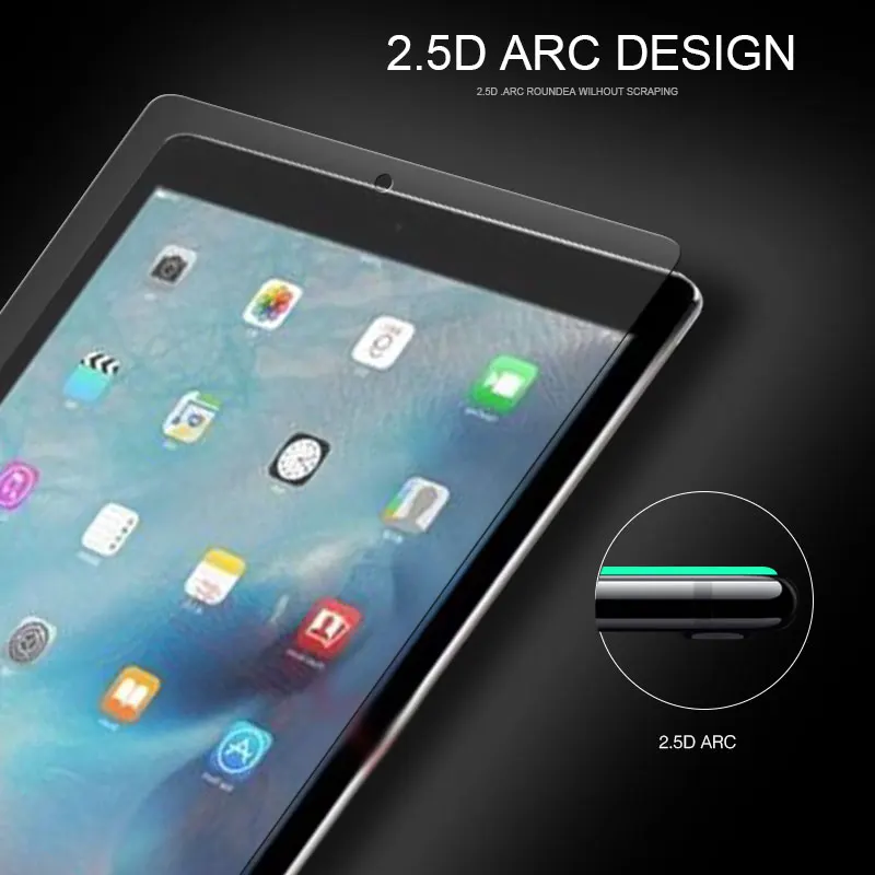 Закаленное стекло для Apple Ipad Mini 2 3 4 5 6 Air 2 Pro 9,7 10,5 11 2018, стеклянная пленка, Защитная пленка для экрана с тканью