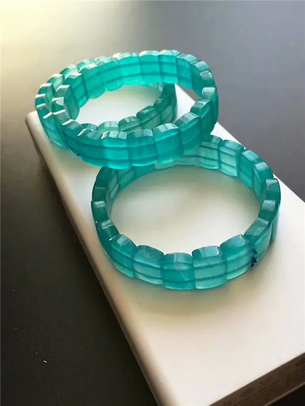 

Natural Crystal Bracelet crystal From Mozambique Rectangle Beads 13mm AAAA