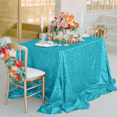 Luxury Sequin Tablecloth For Wedding Party Festive Background Props Sparkling Table Cloth Round/Rectangle Cover Decoration | Дом и сад