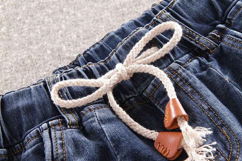 Women Diamond Drilled Jeans Female Broken Hole Feet Pencil Pants Long Drawstring With Rhinestone Harem For Woman |