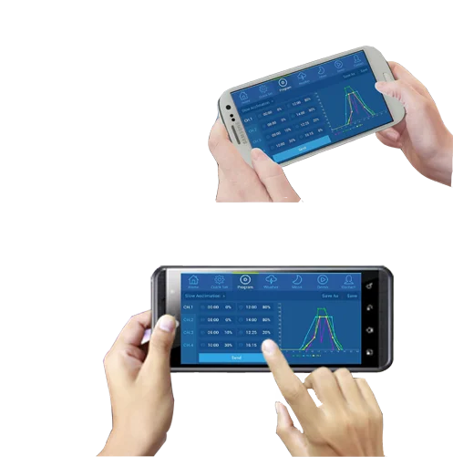 Wifi Control 2 шт., морское программируемое светодиодное аквариумное светильник, лампы для аквариума, 48 дюймов, коралловый риф, светильник, аквариумный светильник, ing - Цвет: Wifi Control