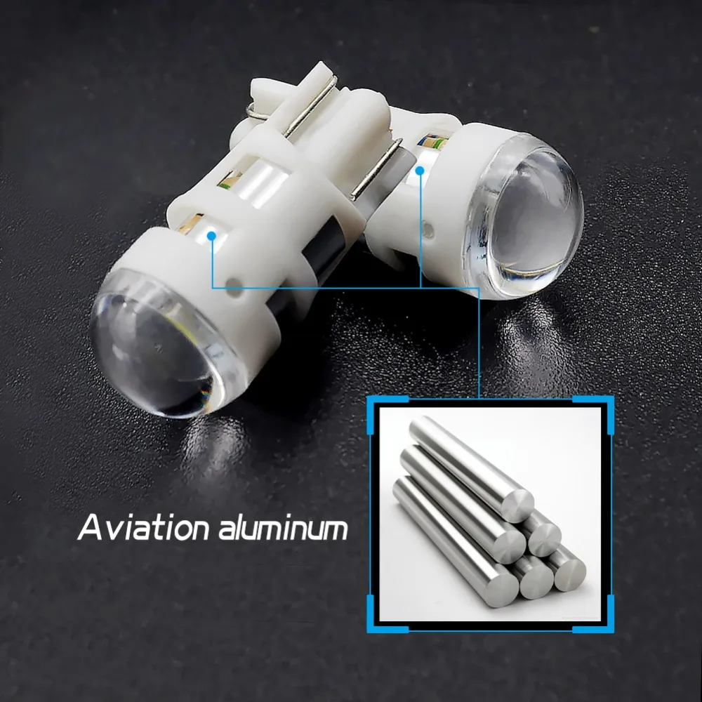2 шт. T10 Led 168 194 2825 W5W LED авто интерьер автомобиля свет 6000k белый номерной знак