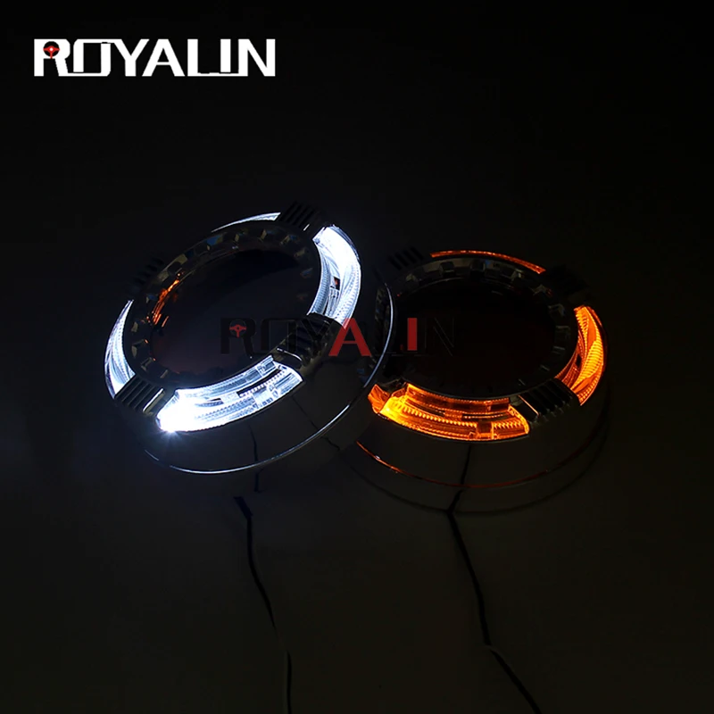 ROYALIN DRL прожекторный объектив кожух для квадроциклов масок 3 0 дюйма белый