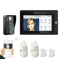 popular 7 wifi wireless rfid password video door phone intercom doorbell ip camera ir night vision home alarm system