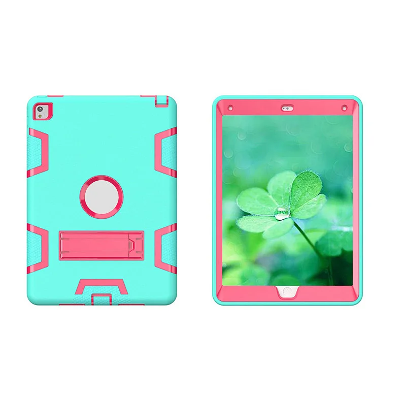 Ikasefu Heavy Duty кремния + PC Стенд обложка чехол для IPad 2 3 4 Планшеты ПК Ipad дети