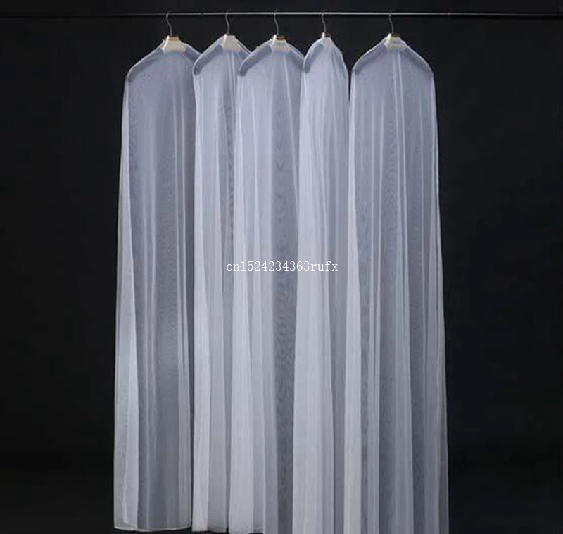20pcs Wedding Dress Dust Cover High grade Transparent Soft Tulle Garment Bags Bridal Gown Net Yarn 160x120cm | Дом и сад