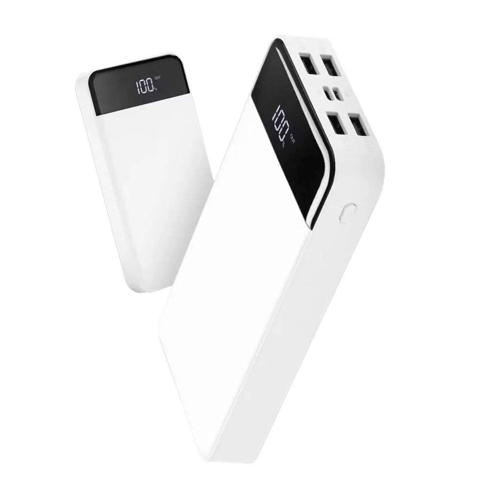 4 порта USB Power Bank 20000 мА/ч внешняя батарея портативное зарядное устройство внешний