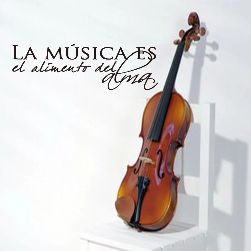 

Vinyl wall sticker Spanish quote music wall decal sticker wall artist residence decoration wallpaper wall decoration DD0168