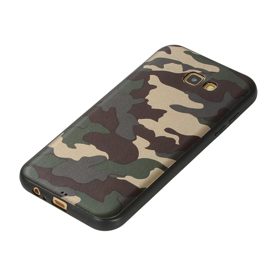 Camouflage Pattern cover case for Samsung Galaxy A7 2017 Soft TPU protective phone Cover A720 F A7200 |