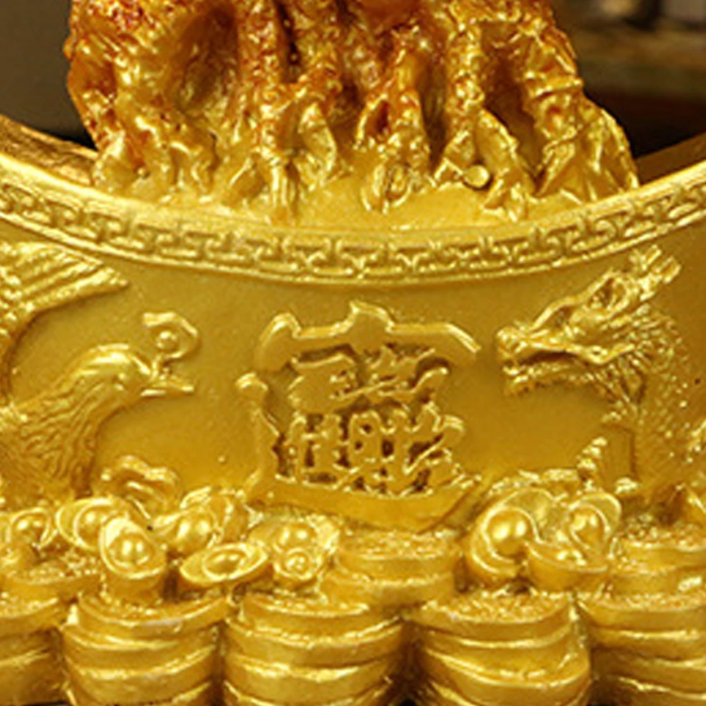 Gold Ingot Tree Ornament Fortune Beautiful Yuanbao Golden Wedding Home Decoration Gift Crafts | Дом и сад