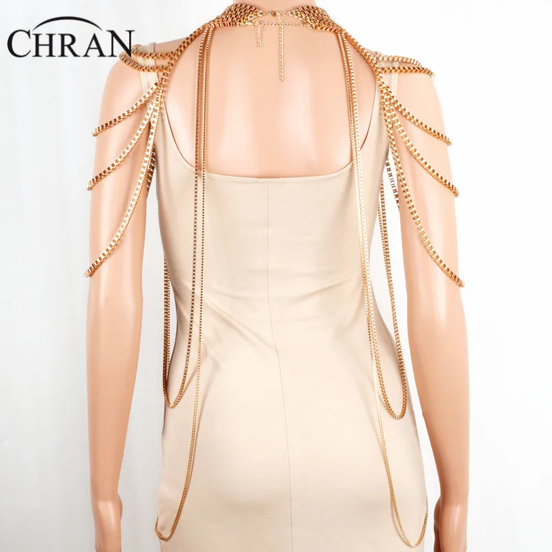 Женское Ожерелье чокер с подвеской Chran пикантная Броня на плечо большой шарф