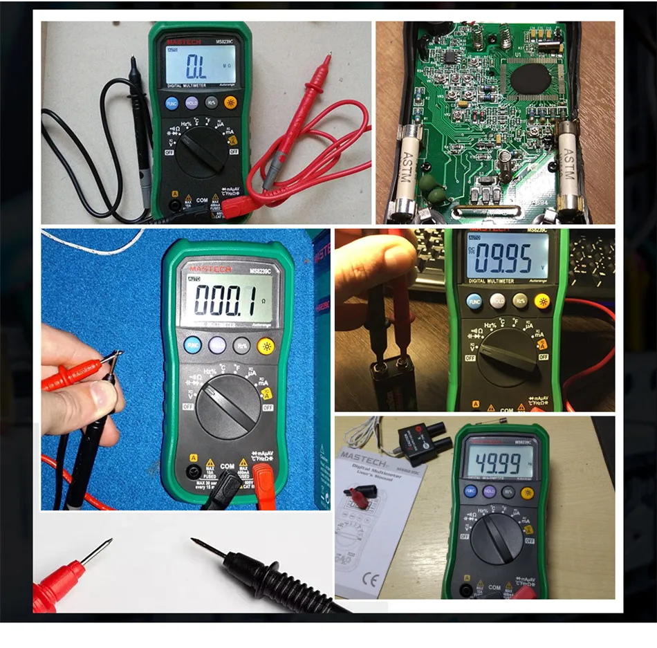 Цифровой Мультиметр MASTECH MS8239C AC DC Напряжение ток постоянной ёмкости