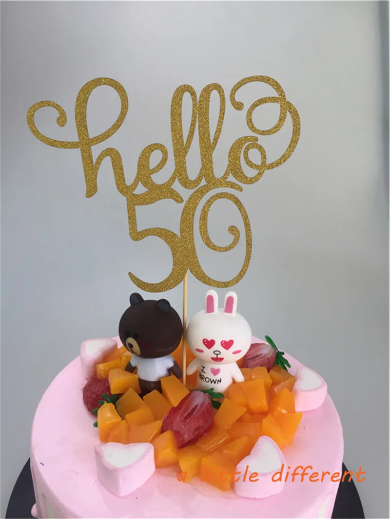 11 5x15 см 1 шт./компл. Hello 40 украшение для именинного торта 40th день рождения Возраст