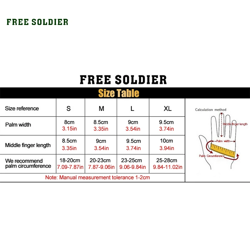 FREE SOLDIER Перчатки “Адская буря” Защитный тактический стиль износостойкие
