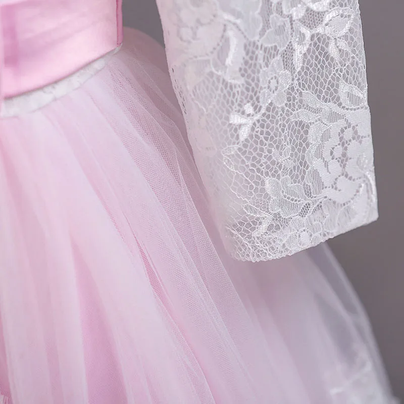 Girls dress princess dresses Lace New Year Clothes for girls Show costume Party Wears kids clothing chilren Tutu Formal DRESS | Детская