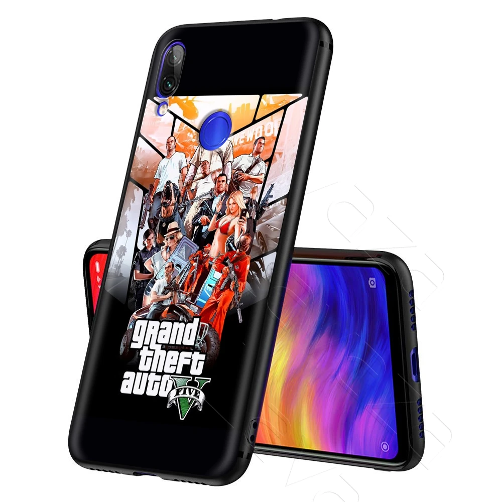 Gta 5 Grand Theft Case for Xiaomi Redmi Note 8 9 9S K30 Pro MI MAX 3 6 SE A1 A2 A3 10 Lite Plus 8A F1 |