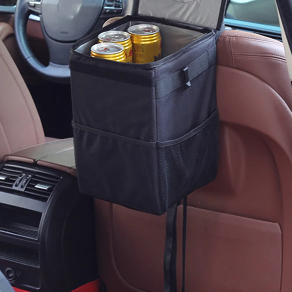 1PC Collapsible Waterproof Multipurpose Car Garbage Bag Vehicle Rubbish Container Trash Hanging Auto Organizer Can | Автомобили и
