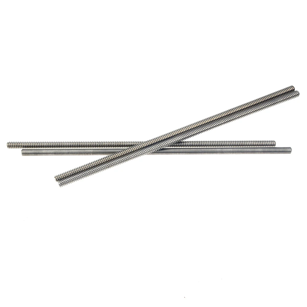 CNC 3D Printer THSL-300-8D Trapezoidal Rod T8 Lead Screw Thread 8mm Lead1mm Length100mm200mm300mm400mm500mm600mm with Brass Nut