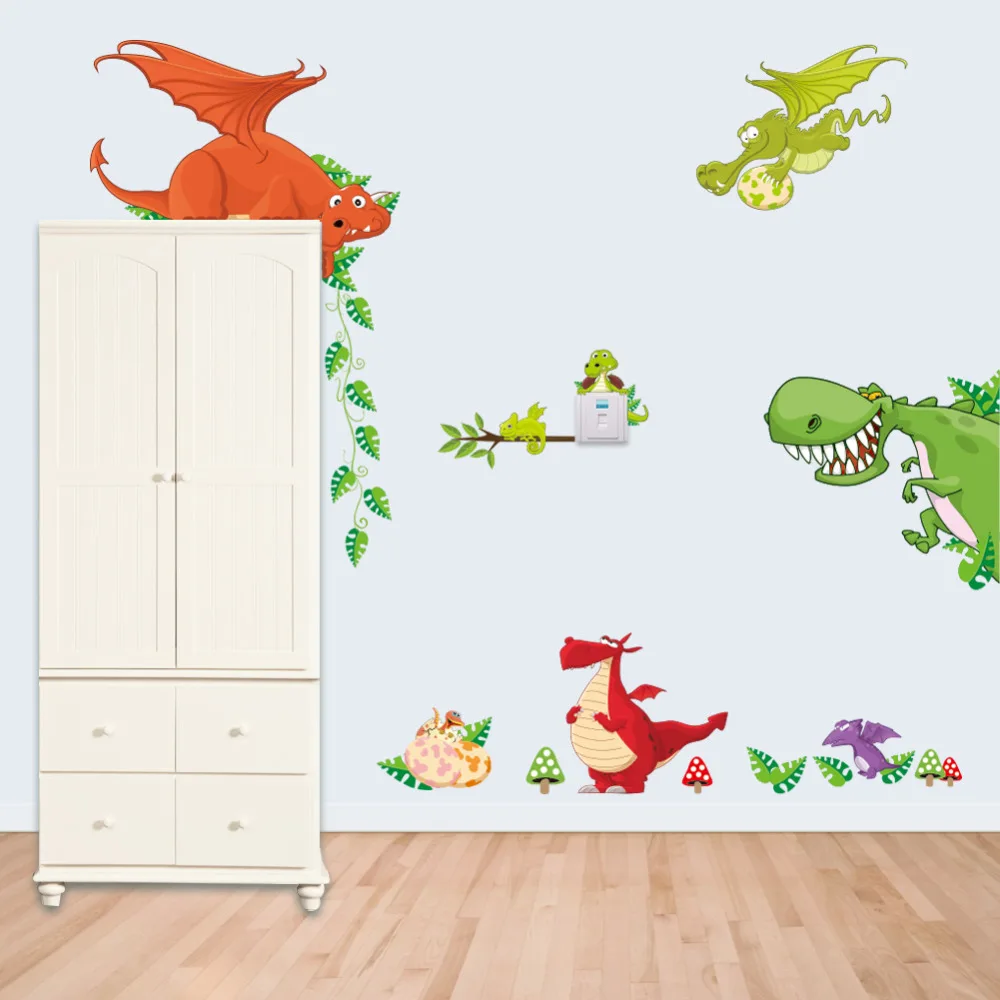 Cartoon Animal Zoo Jungle Lion Vinyl Wall Sticker Decal Kid Baby Bedroom Nursery