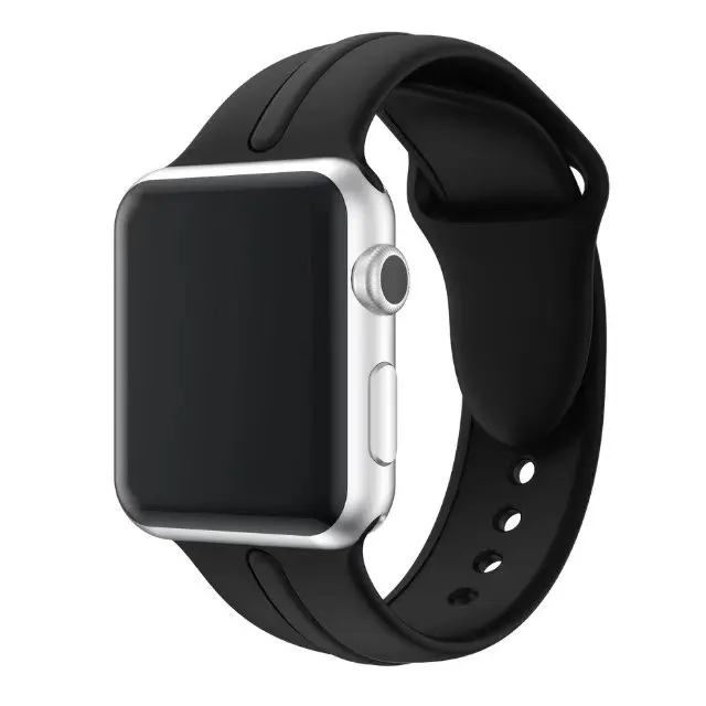 Новый дизайн крутой спортивный силиконовый ремешок для часов Apple Watch 44 мм 40 42 38