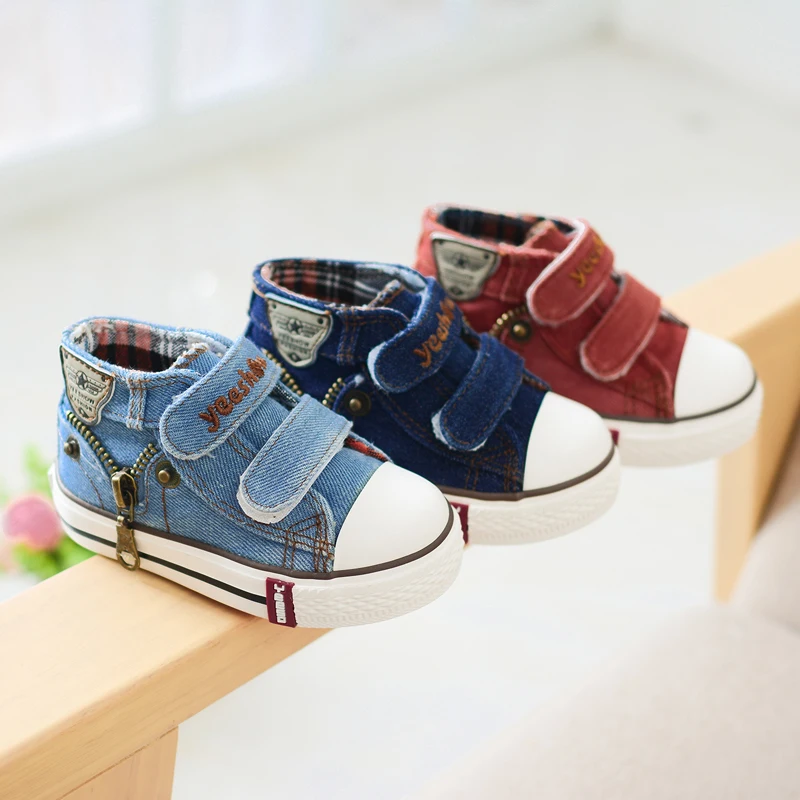 YEESHOW оригинальный бренд детская холщовая обувь для мальчиков кроссовки детские