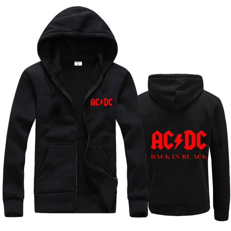 2018 Осенние новые мужские и женские толстовки ACDC бренд рок графический принт