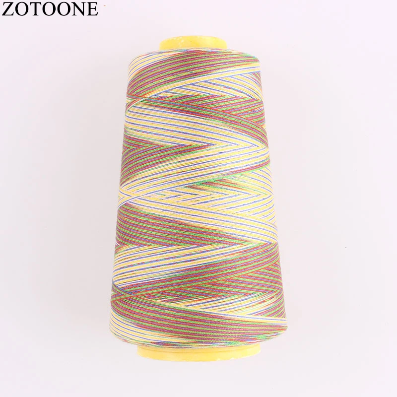 ZOTOONE 40S/2 3000Y/катушка промышленная полиэфирная швейная нить красочная для кожаной
