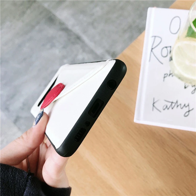 Модный кожаный чехол для телефона Samsung Galaxy S10Plus S10 чехлы с привлекательным красным
