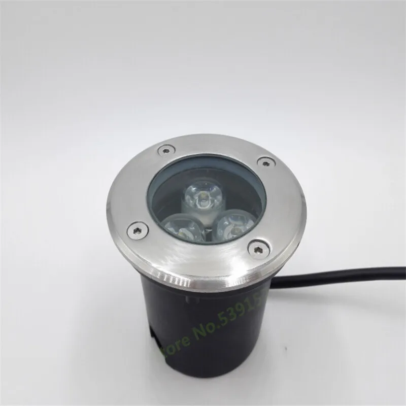 Free shipping 3x3W Warm White/Cool White LED underground light IP68 Buried recessed floor outdoor lamp DC12V/AC85-265V