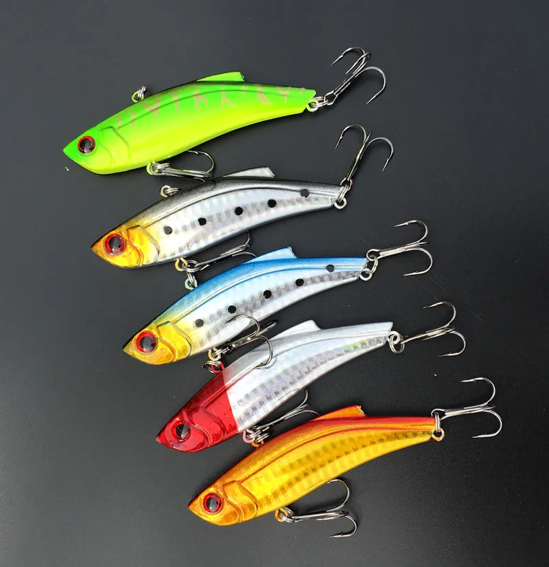 

1Piece Sale New Arrival Vibration VIB Lure Hard Bait Swimbait 9cm/20g Artificial Lures 5 Colors