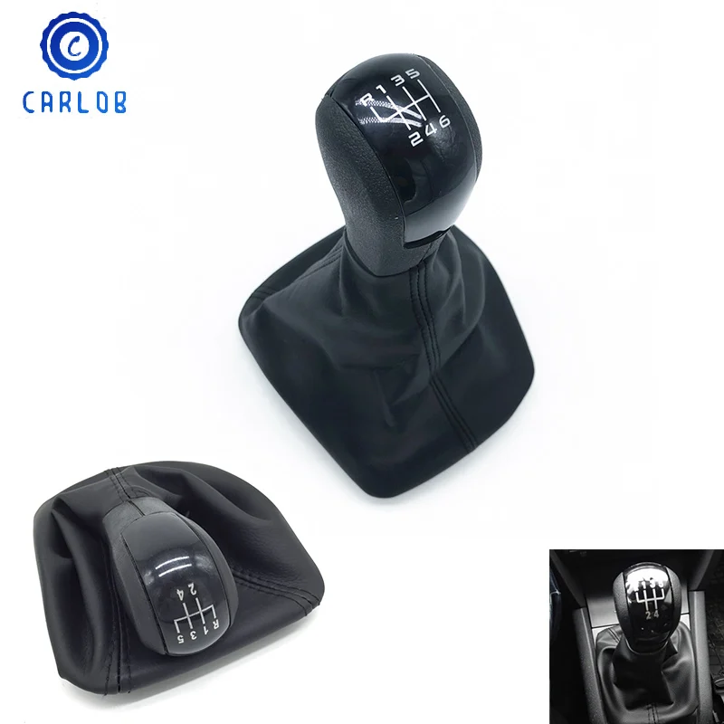 CARLOB черный 5/6 Скорость для Skoda Octavia 2 A5 2004 2005 2006 2007 2008 2009 2010 ручка переключения