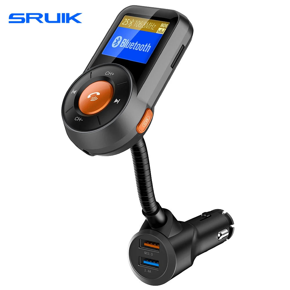 Автомобильный fm передатчик Bluetooth модулятор пропускания двойное USB зарядное