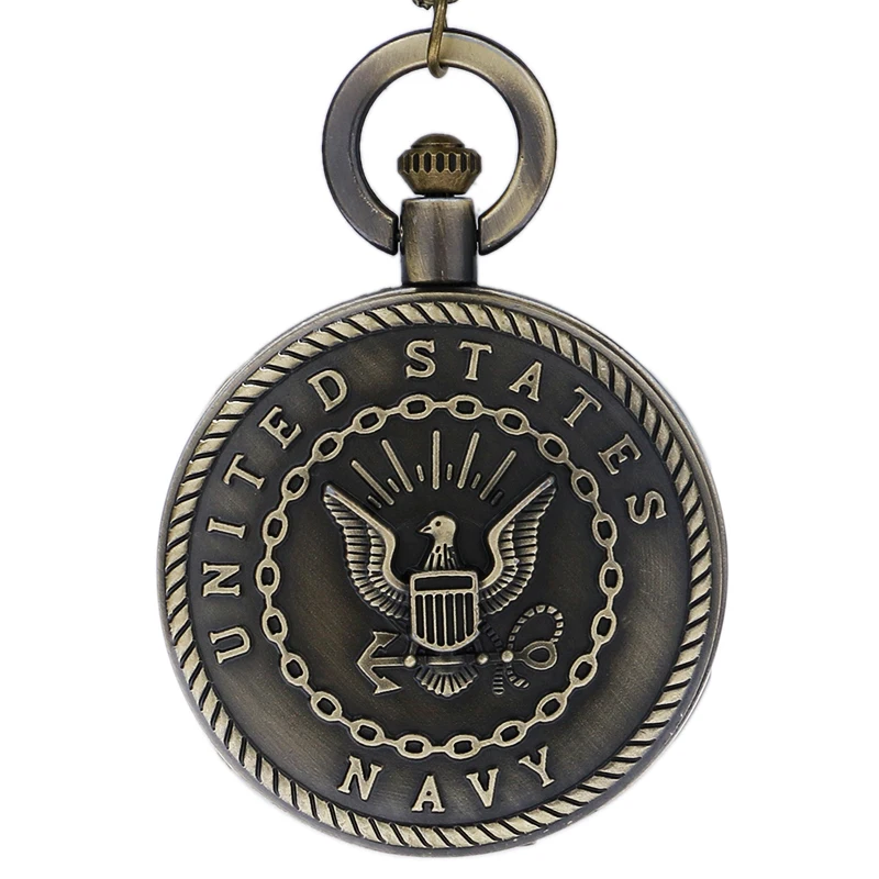 Ретро бронзовые кварцевые карманные часы с цепочкой для мужчин и женщин лучший